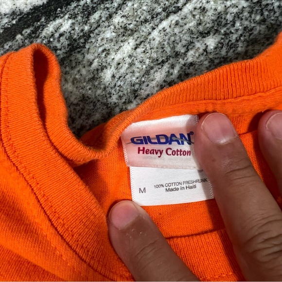 Sturgis 2013 Motorcycle Rally T-Shirt South Dakota Mens Medium Orange - Picture 6 of 6